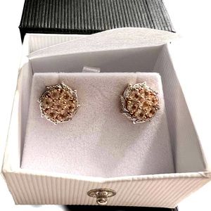 NEW 2.20 Ct Morganite Earrings